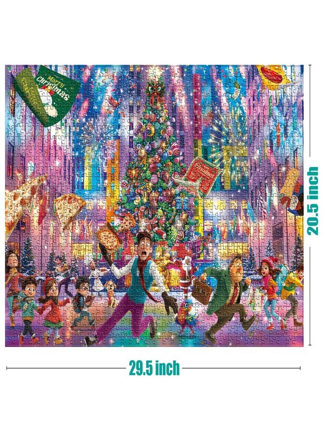 Antelope Puzzle Christmas Jigsaw Puzzle 1000 Pieces for Adults - Christmas at Rockefeller Holiday Winter Scene, Festive Jigsaw Puzzle Gift for Adults - Image 2